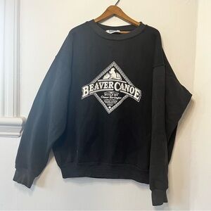 VINTAGE beaver canoe crewneck sweatshirt
